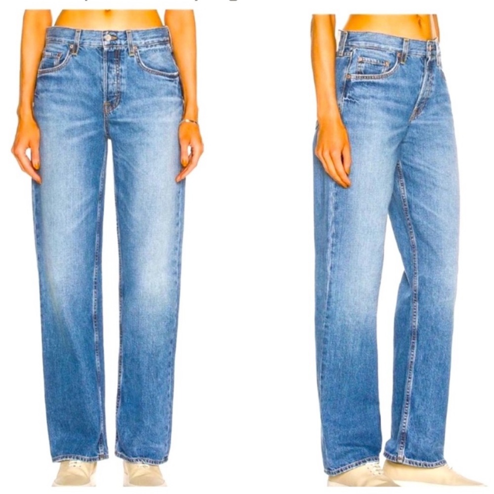 GRLFRND Bella low rise Boyfriend Jeans in Santa Monica